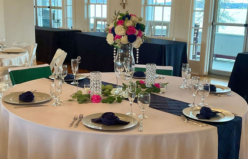 table setting at hotel conneaut event - 2024 Bridal Expo 