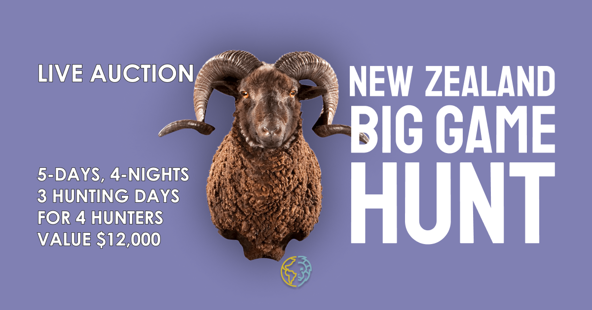 Facebook Live Auction New Zealand Big Game Hunt